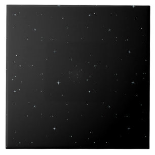 Azulejo Cielo nocturno oscuro estrellado