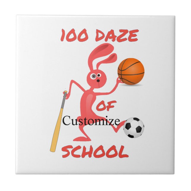 Azulejo Ciento De Deslumbramiento De La Escuela Thunder_Co (Frente)