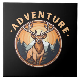Azulejo Ciervo - Salvajismo - Camping - Aventura