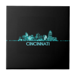 Azulejo Cincinnati Skyline