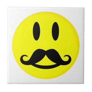 Azulejo Cinta de bigote feliz