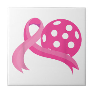 Azulejo Cinta de Cinta de Caza de Cáncer de Mama Cute Rosa