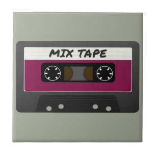 Azulejo Cinta Mixta Morada - Regalo Inspirado en los 80 y