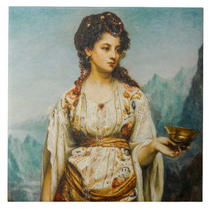 Azulejo Circe de Jean Jules Bardin (1875)