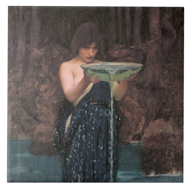 Azulejo Circe Invidiosa (mitología griega clásica) (Frente)