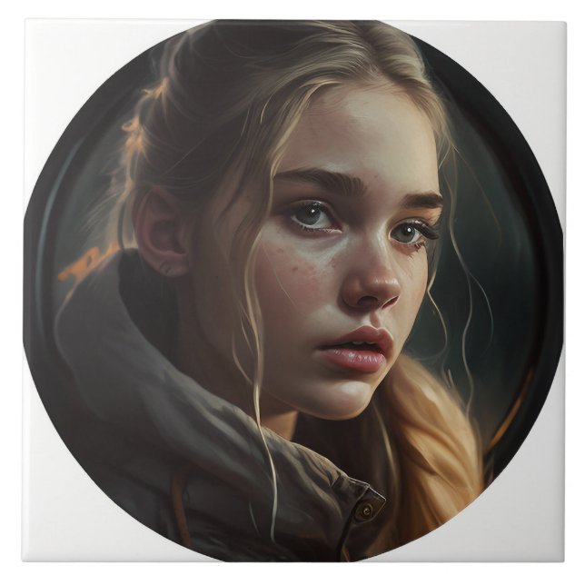 Azulejo Circle girl (Frente)