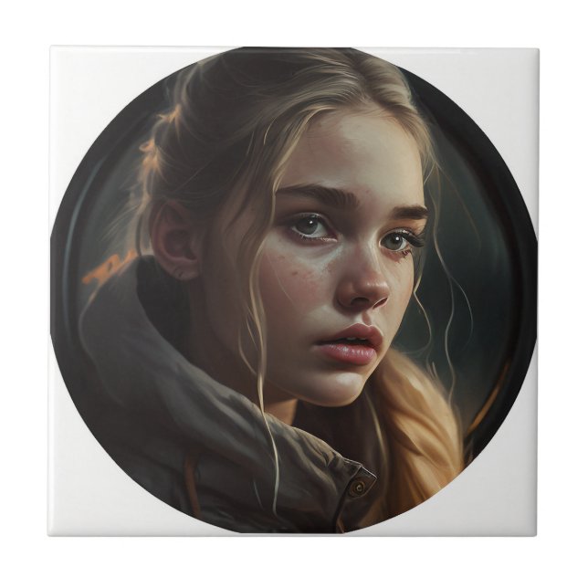 Azulejo Circle girl (Frente)