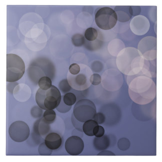 Azulejo Círculo Bokeh de tonos grises