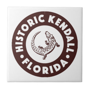 Azulejo Círculo Kendall Florida - Marrón