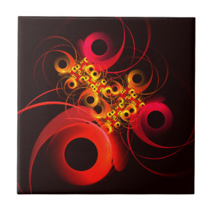 Azulejo Círculos coloridos Patrón de arte abstracto modern