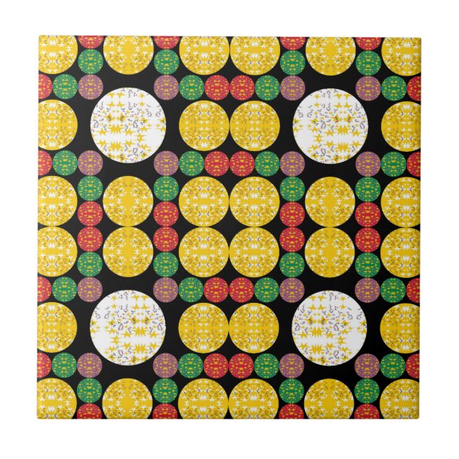 Azulejo Círculos de Estrellas (Frente)