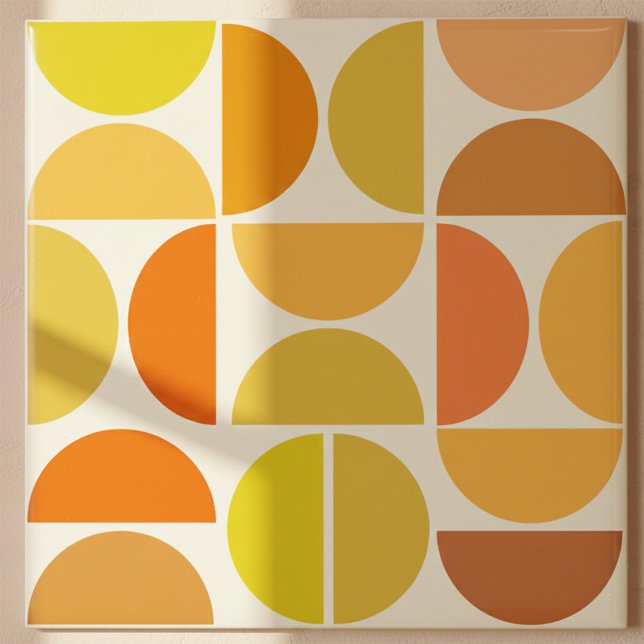 Azulejo Círculos modernos abstractos de mediados de siglo  (Subido por el creador)