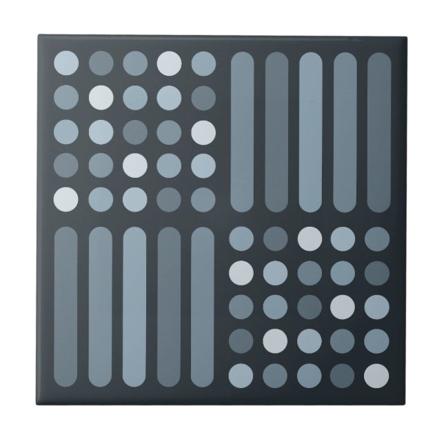 Azulejo Círculos modernos de mediados del siglo (Frente)