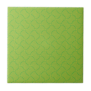 Azulejo Círculos verdes mosaico cerámico