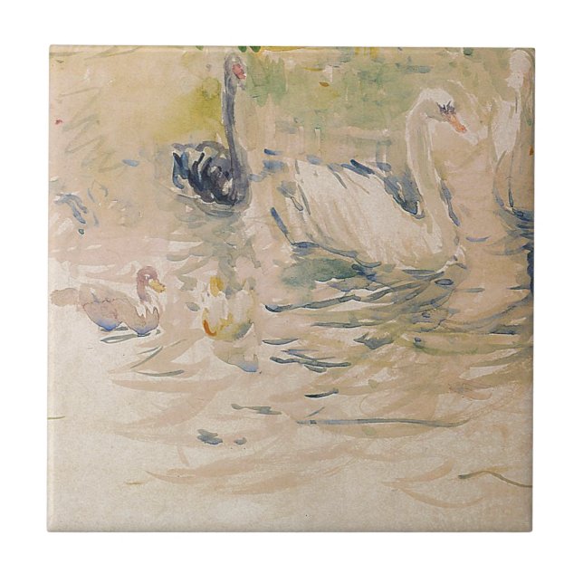 Azulejo Cisnes de Berthe Morisot (Frente)