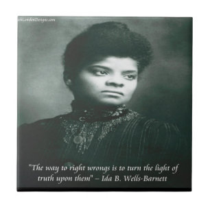 Azulejo Cita de Ida B Wells y la Verdad