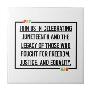 Azulejo Citas del 19 de junio, Libertad para afroamericano