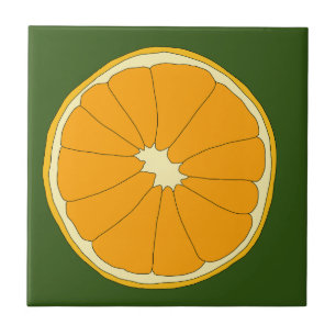 Azulejo Citrus Naranja fresco
