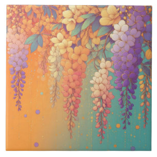 Azulejo Citrus Sunset Wisteria
