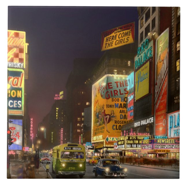 Azulejo City - Manhattan, NY - Aquí vienen los chicas 1953 (Frente)