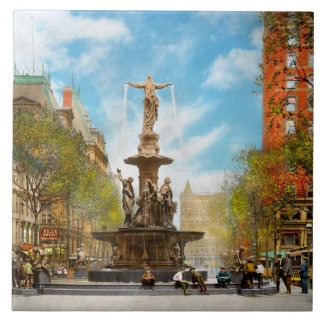Azulejo Ciudad - Cincinnati OH - El genio del agua 1906