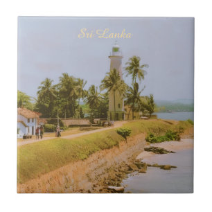Azulejo Ciudad costera de Galle, Sri Lanka Recuerdo de via