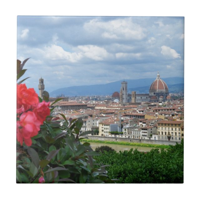Azulejo Ciudad de Florencia, Italia (Frente)