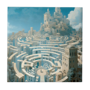 Azulejo Ciudad de Maze surrealista