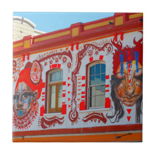 Azulejo Ciudad del Cabo Calle de Paisaje Urbano Sudáfrica