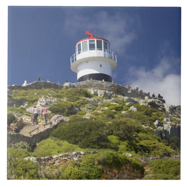 Azulejo Ciudad del Cabo, Sudáfrica. Un faro en la (Frente)