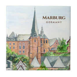 Azulejo Ciudad medieval de Marburg Altstadt Alemania
