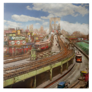 Azulejo Ciudad - Nueva York - El puente de Brooklyn de 190