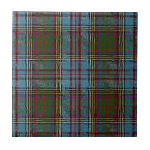 Azulejo  Clan Anderson Tartan Plaid Pattern Scottish