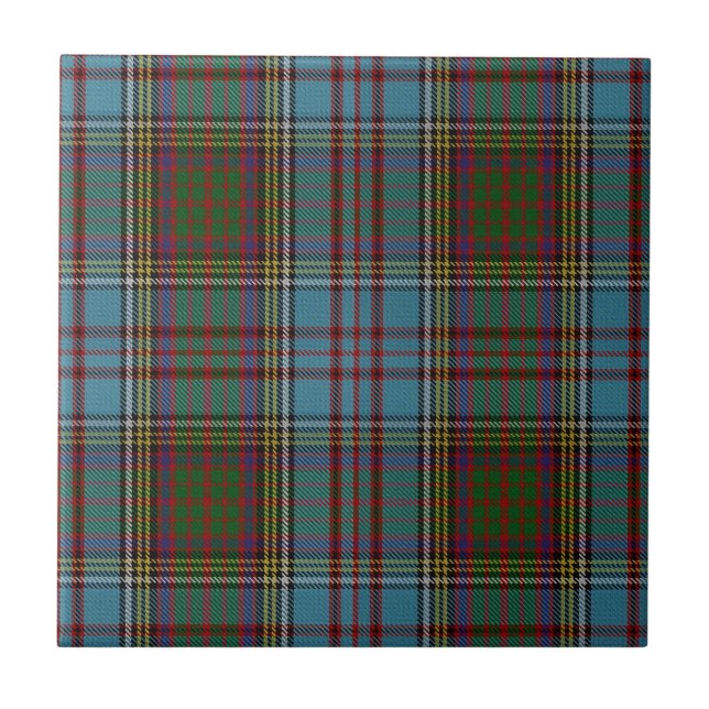 Azulejo  Clan Anderson Tartan Plaid Pattern Scottish (Frente)