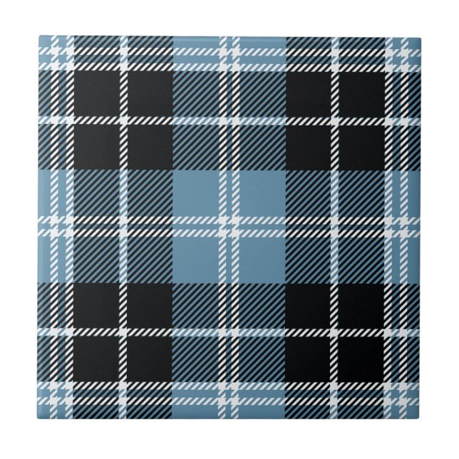 Azulejo Clan Clark Tartan (Frente)