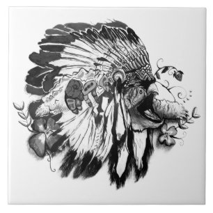 Azulejo Clan de la Tortuga – Arte Nativo Americano Fino en