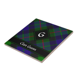 Azulejo Clan Gunn Tartan Ceramic Tile