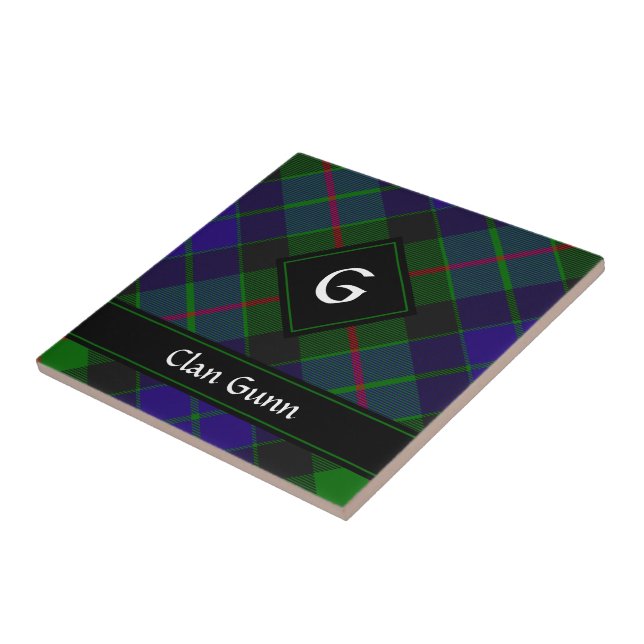 Azulejo Clan Gunn Tartan Ceramic Tile (Lado)