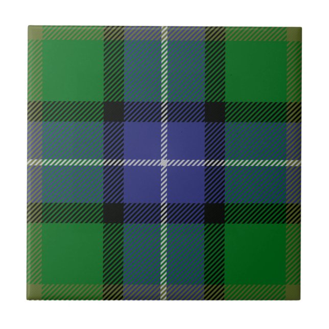 Azulejo Clan Jones Tartan (Frente)