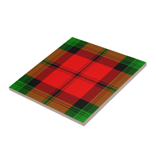 Azulejo Clan Kerr Tartan (Lado)