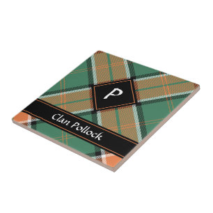 Azulejo Clan Pollock Tartan Ceramic Tile