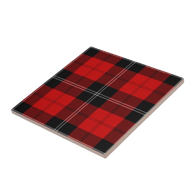Azulejo Clan Ramsay Tartan (Lado)