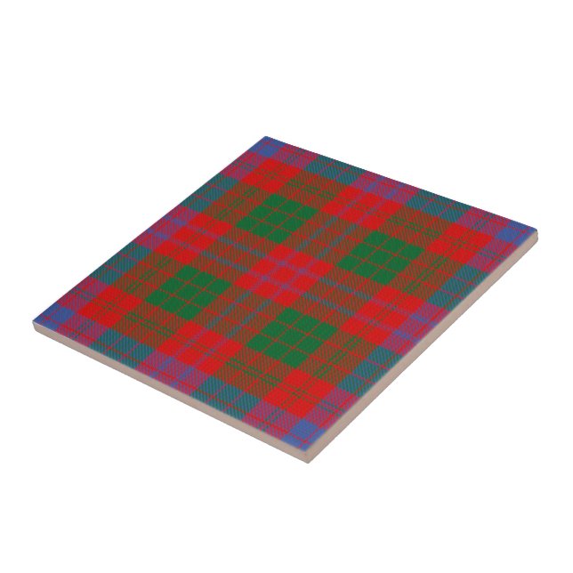 Azulejo Clan Ross Tartan (Lado)