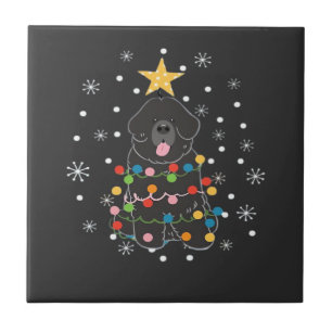 Azulejo Clase de árbol de Navidad de perro Newfie de Terra
