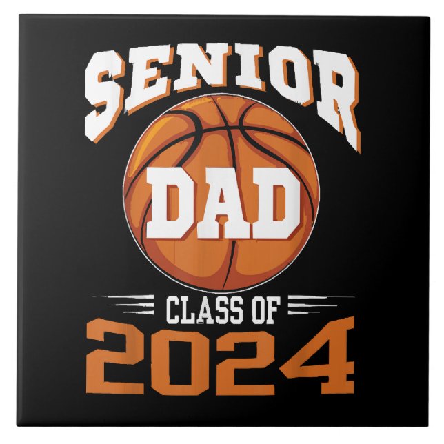 Azulejo Clase de papá sénior de 2024 (Frente)