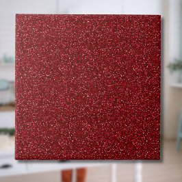 Azulejo Clásico Brillante Rojo Glitter de San Valentín