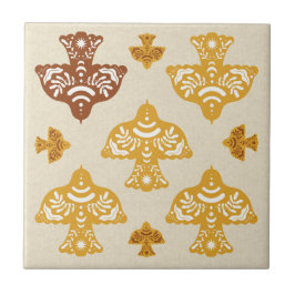 Azulejo Classic beautiful birds Italian folk art kraft