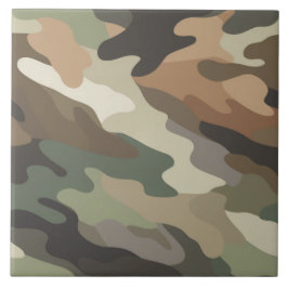 Azulejo Classic Camouflage Pattern Decorative Ceramic Tile