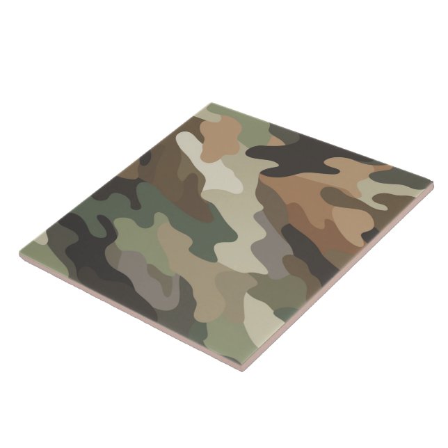 Azulejo Classic Camouflage Pattern Decorative Ceramic Tile (Lado)