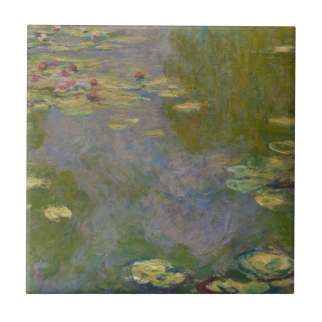 Azulejo Claude Monet| Algas de agua, 1919 (Frente)